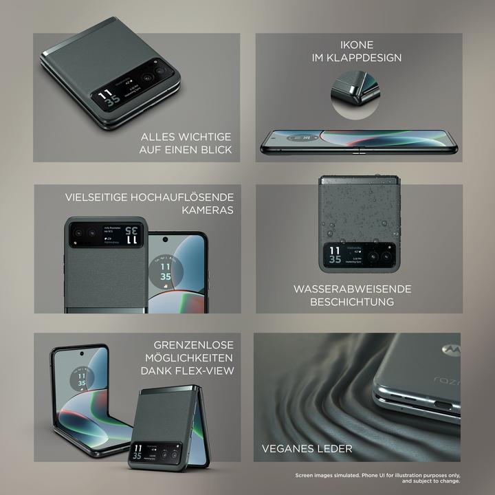 Actual product image Motorola Razr 40 (256 GB, Say Green, 6.90", SIM + eSIM, 64 Mpx, 5G)