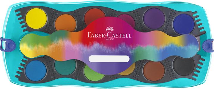Immagine prodotto Faber-Castell Scatola di colori a guazzo Connector turchese con 12 (Turchese, 12 ml)