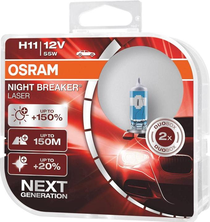 Immagine prodotto Osram Laser Night Breaker di nuova generazione (H11)