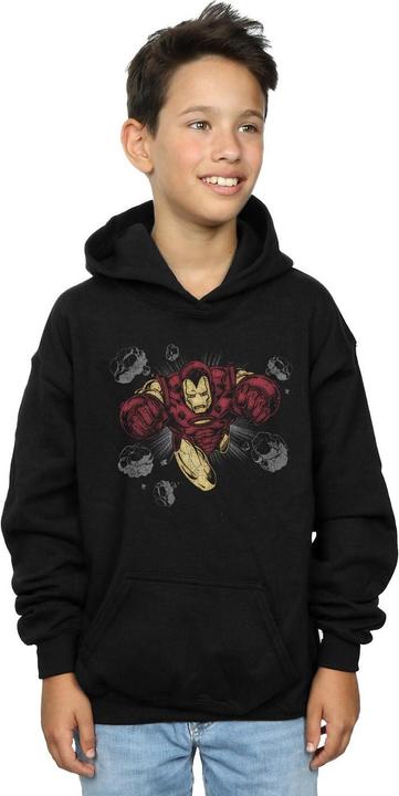 Actual product image Boys Iron Man Rocks Hoodie (140, 146)