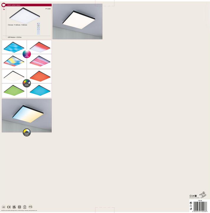 Actual product image Paulmann Panel Verlora Rainbow (1690 lm)