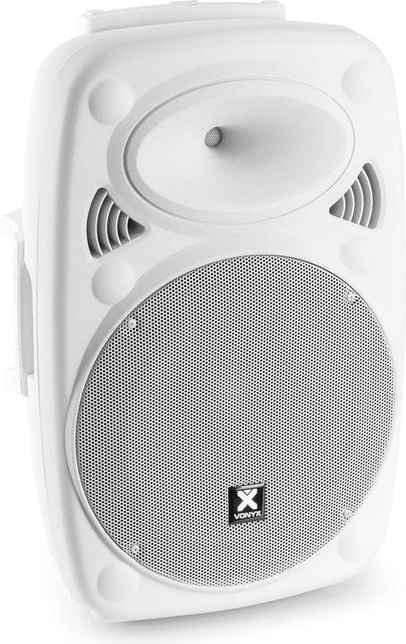 Produktbild Vonyx geluidsinstallatie - Verve46 - Bluetooth speaker met twee draadloze microfoons - 1000W - Wit (Aktiv, 1x 1000 W)