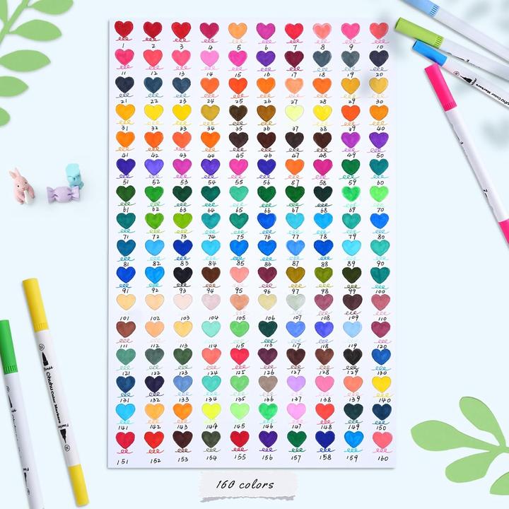 Actual product image Ohuhu Maui Pinselstifte (160 Stk.) WHI (Multicoloured, 160 x)