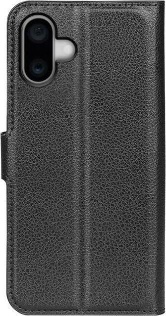 Actual product image MU Classic Litchi Leather Bookcover Series (Apple iPhone 16)