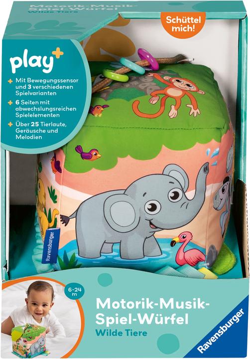 Produktbild Ravensburger Motorik-Musik-Spiel-Würfel: Wilde Tiere