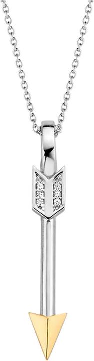 Produktbild Ti Sento Milano Kette mit Anhänger Zirkonia bicolor 6789ZY (Rhodiniertem 925 Sterling Silber, 45 cm)