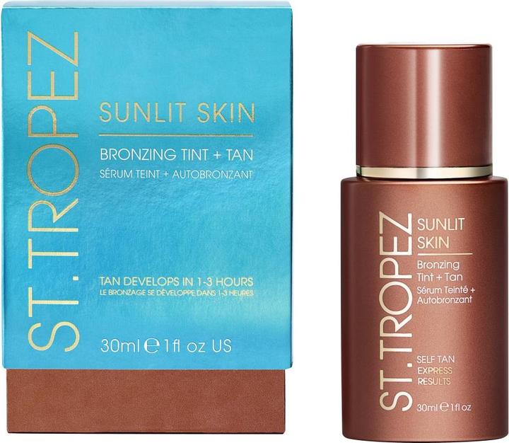 St. Tropez - Sunlit Skin Tint + Tan Serum (Self tanning serum, 30 ml)