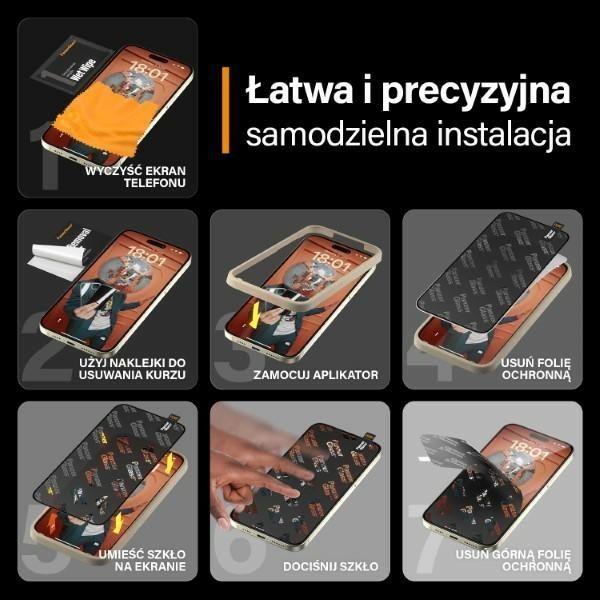 Produktbild PanzerGlass Screen Protector Ultra-Wide Fit w. EasyAligner (1 Stück, Apple iPhone 15 Plus)