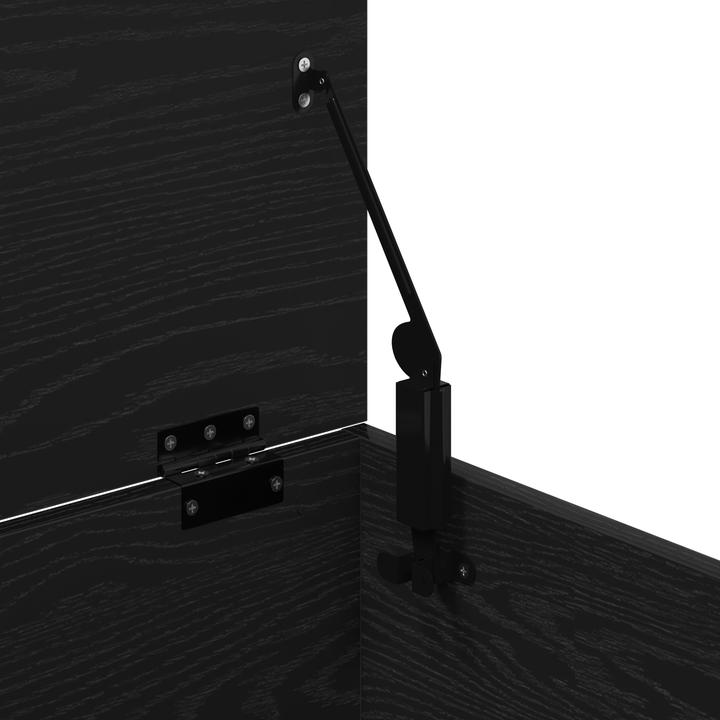 Produktbild VidaXL Aufbewahrungsbox mit Deckel Schwarz Eiche 60x42x46 cm Ingenieurholz (115.92 l)