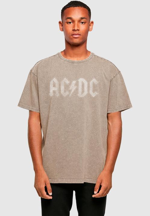 Produktbild Merchcode ACDC - Logo Acid Washed Oversize Tee - 165697 (L)