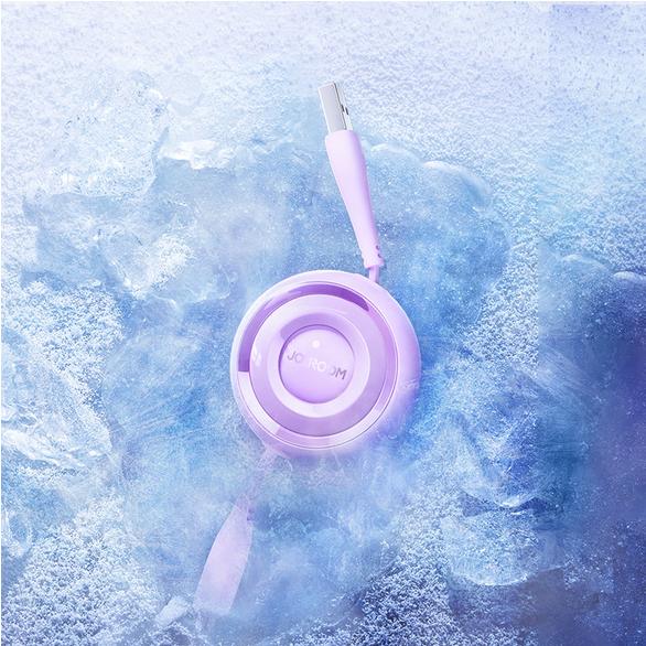 Actual product image Joyroom S-A40 Colorful Series 3in1 retractable cable USB-A to USB-C / Lightning / microUSB 1m - blue (1 m)