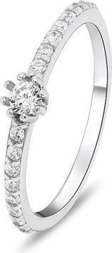 Image du produit Brilio Silver - Gentle silver ring with zircons RI023W - Circuit : 58 mm (58)