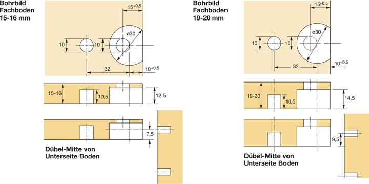 Actual product image Hettich Eccentric connecting fitting VB 20 / 21 (Connection fitting, 200 pcs.)