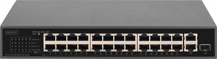 Image du produit Digitus Commutateur 24 ports PoE FE, 2 ports uplink (SFP / RJ45) (24 Ports)