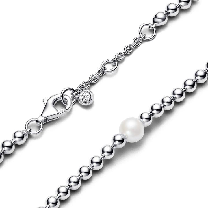 Actual product image Pandora Bracelet Treated Freshwater Cultured Pearl & Beads (16 cm, Sterling silver 925)