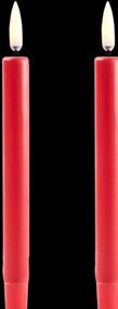 Produktbild Piffany Copenhagen Uyuni - LED mini taper candle 2-pack - Red, Smooth - 1,3x13,8 cm (UL-TA-RE01312-2) (2 x)