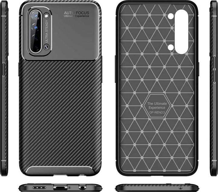 Immagine prodotto Screenguard Custodia Oppo Find X2 Lite Cover Carbon Design TPU (Oppo Find X2 Lite)