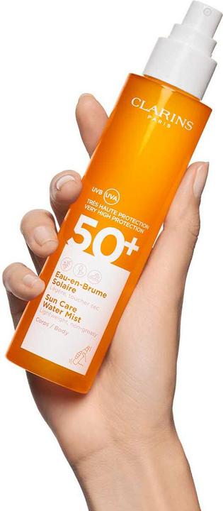 Actual product image Clarins Sun Care Water Mist (Sun spray, SPF 50, 150 ml, 202 g)