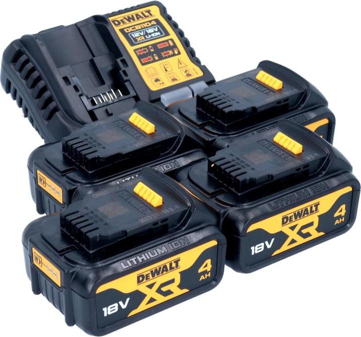 Produktbild DeWalt DCB 1104 M4 Akku Starter Set 12 V / 18 V 4x Akku 4,0 Ah + DCB 1104 Ladegerät (18 V)