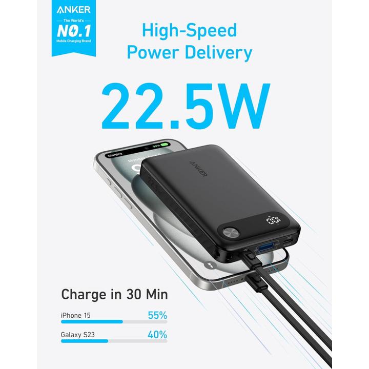 Produktbild Anker Batterie externe USB Powercore - 10000mAh 22,5W (Noir) (10000 mAh, 22.50 W, 22.50 Wh)