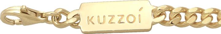 Immagine prodotto Kuzzoi Bracciale Basic Uomo Panzerkette Pezzo Solido Argento 925 (21 cm, Argento 925)