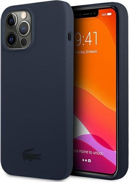 Actual product image Lacoste iPhone 13 Pro Max Liquid Silicone Glossy Printing Logo Case (Apple iPhone 13 Pro Max)