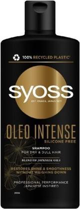 Syoss Oleo Intense Shampoo For Dry And Dull Hair Restoring Shine And Softness 440Ml (440 ml, Flüssiges Shampoo)