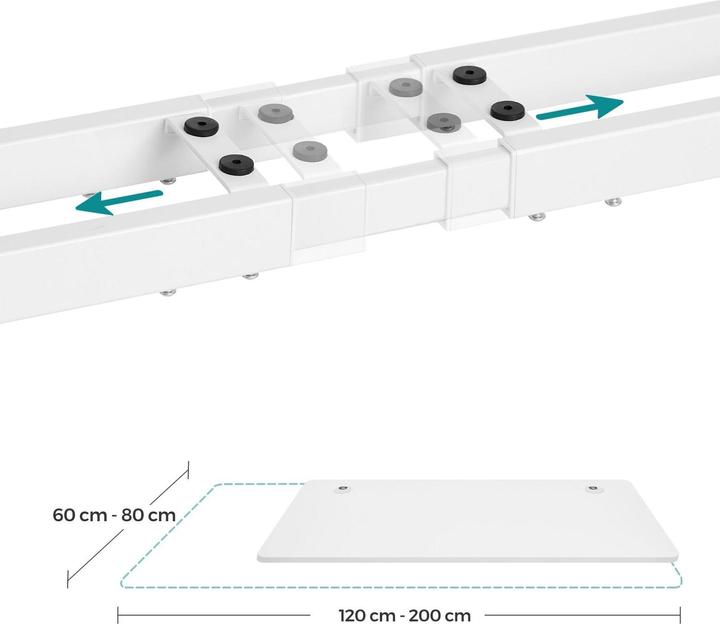 Actual product image Songmics Höhenverstellbares Schreibtischgestell
