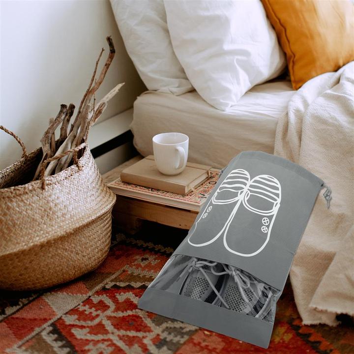 Produktbild Intirilife 3x Schuhbeutel in GRAU