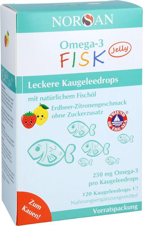 Image du produit Norsan Omega-3 Kids Jelly (120 pcs) (120 pièce(s), Bonbon, 261 g)