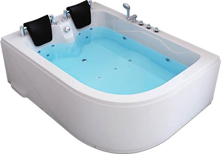 Actual product image Home Deluxe Whirlpool bath 2 persons DOLPHIN (right) - 180x120x65cm (120 cm, 180 cm)