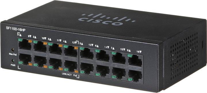 Produktbild Cisco SF110D-16HP: 16 Port Switch (16 Ports)