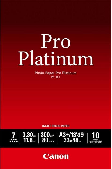 Actual product image Canon PT-101 Pro Platinum (300 g/m², A3+, 10 x)