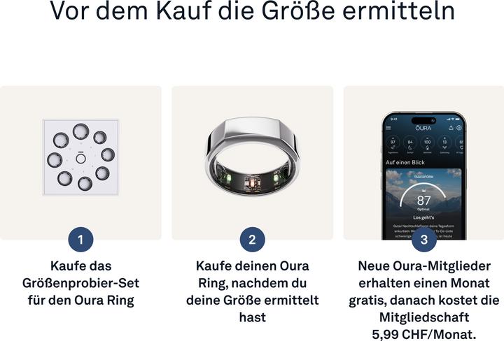 Actual product image Oura Ring Gen3 Heritage (12, Silver)