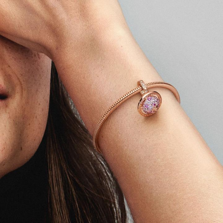 Produktbild Pandora Planet Saturn funkelnder Charm (Metall, rosevergoldet)