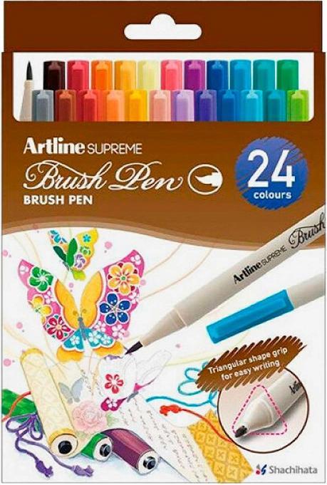 Artline Pinselstift Brush Pen Supreme (Sortiert, 24 x)