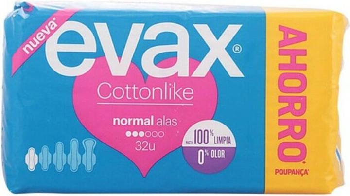 Actual product image Evax COTTONLIKE compresas normal alas 16 uds (16 x, Sanitary pads)