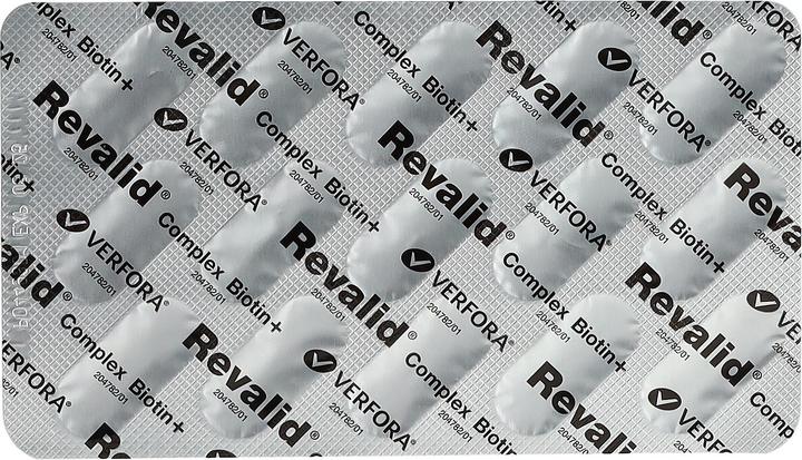 Nährwerte und Zutaten Revalid Complex Biotin+ (270 Stück, Kapseln, 213 g)