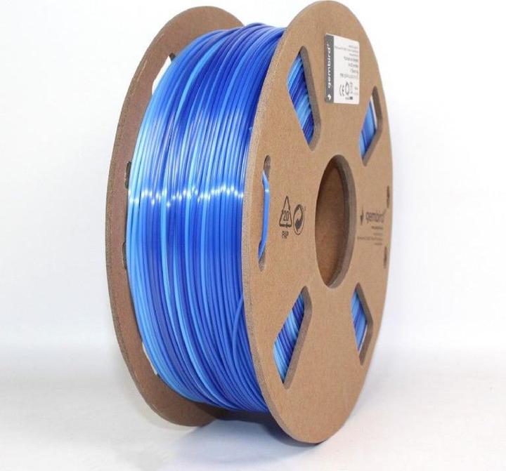 Produktbild Gembird Filament, PLA Silk Ice, 1.75 mm, 1 kg (PLA, 1.75 mm, 1320 g, Blau)