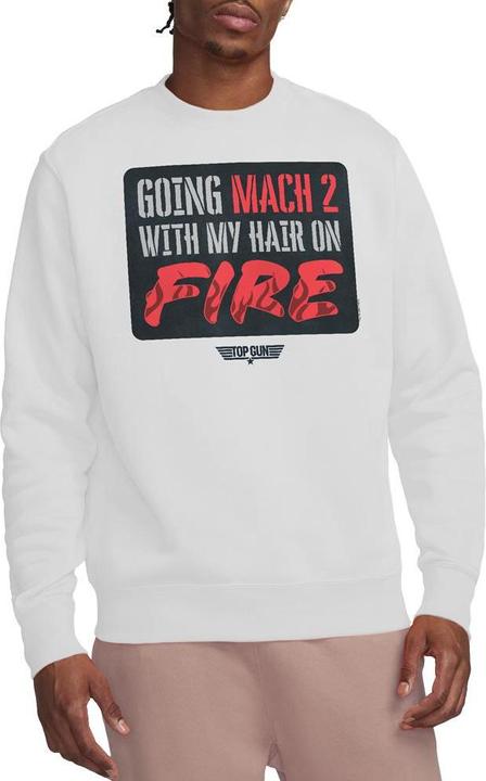 Actual product image Top Gun Unisex Adult Mach 2 Hair On Fire Sweatshirt (L)
