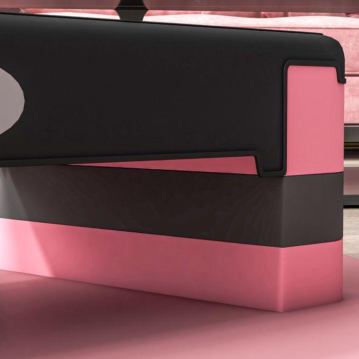 Actual product image Swisshandel24 Aerobic stepper, height-adjustable, 80x31x10/15/20cm, up to 150 kg, black/pink/grey