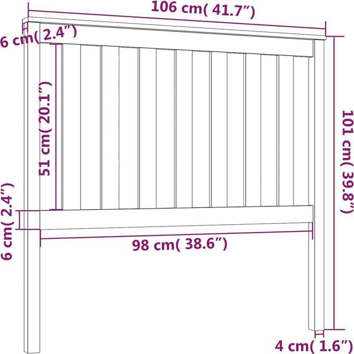 Immagine prodotto VidaXL Hardy (106 x 6 x 101 cm)