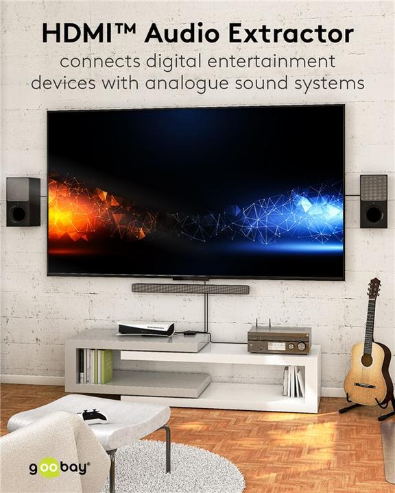 Image du produit Goobay Extracteur audio HDMI 4K @ 30 Hz