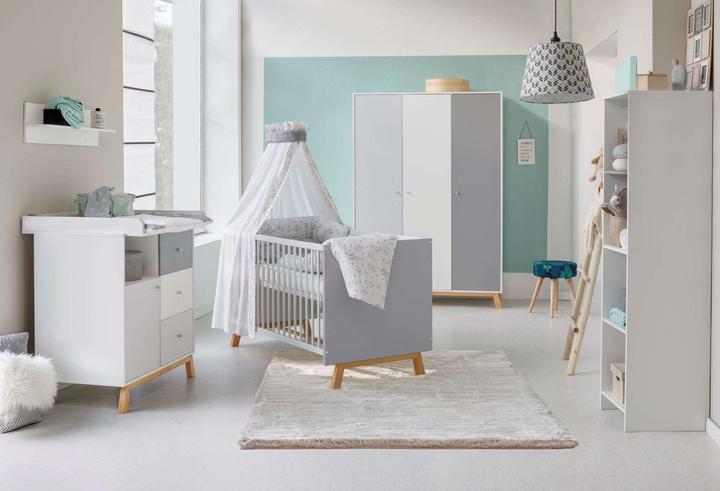 Produktbild Schardt VEGAS Komplettzimmer aus Kombi-Kinderbett, Umbauseiten, Wickelkommode, Schrank (Kinderkleiderschrank)