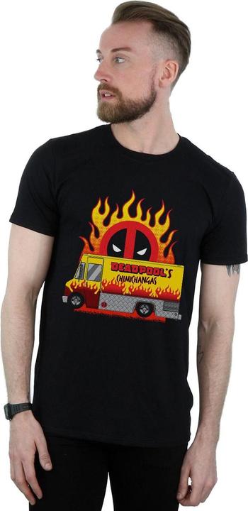 Actual product image Mens Deadpool Chimichangas Van T-Shirt (3XL)