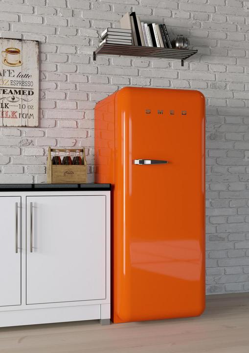 Actual product image Smeg FAB28ROR6 Kühlschrank Rechtsanschlag Orange 50's Style, 2025 Modell, EEK: C (270 l)