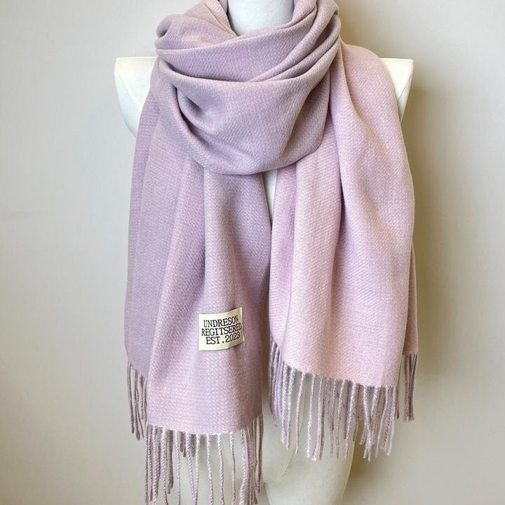 Produktbild Only-Bags.Store Doppelseitiger Schal Zwei Farben Einfacher Basic Imitation Kaschmir Quaste Schal Herbst Winter