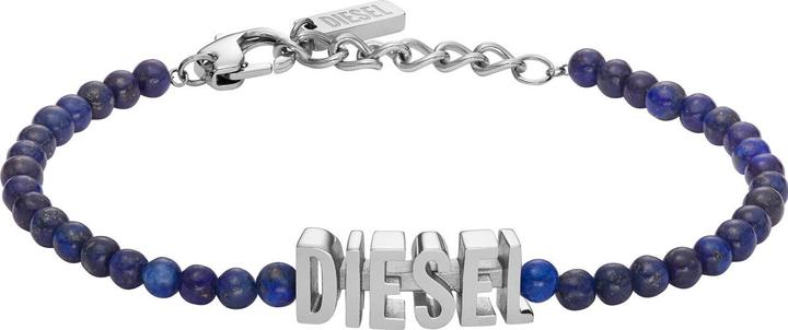 Diesel Armband FONT (17.80 cm, Acciaio inossidabile, Pietra colorata)