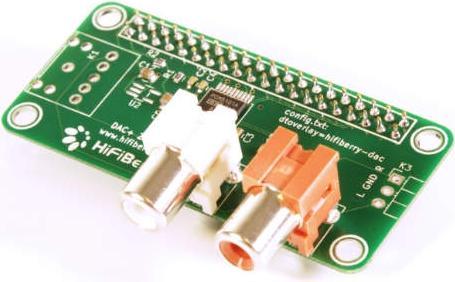Produktbild HiFiBerry DAC+ Zero mit RCA Ausgang