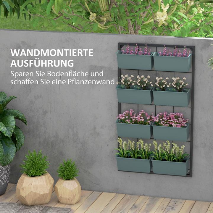Actual product image Outsunny Plant shelf with 8 pots